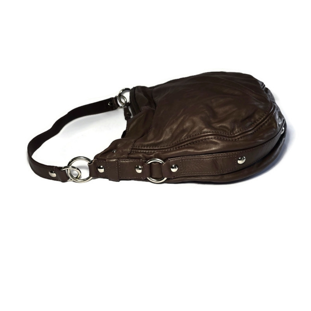 Vintage Coach F14706 Zoe Hobo Shoulder Bag Handbag Brown Leather Purse, - Picture 4 of 16